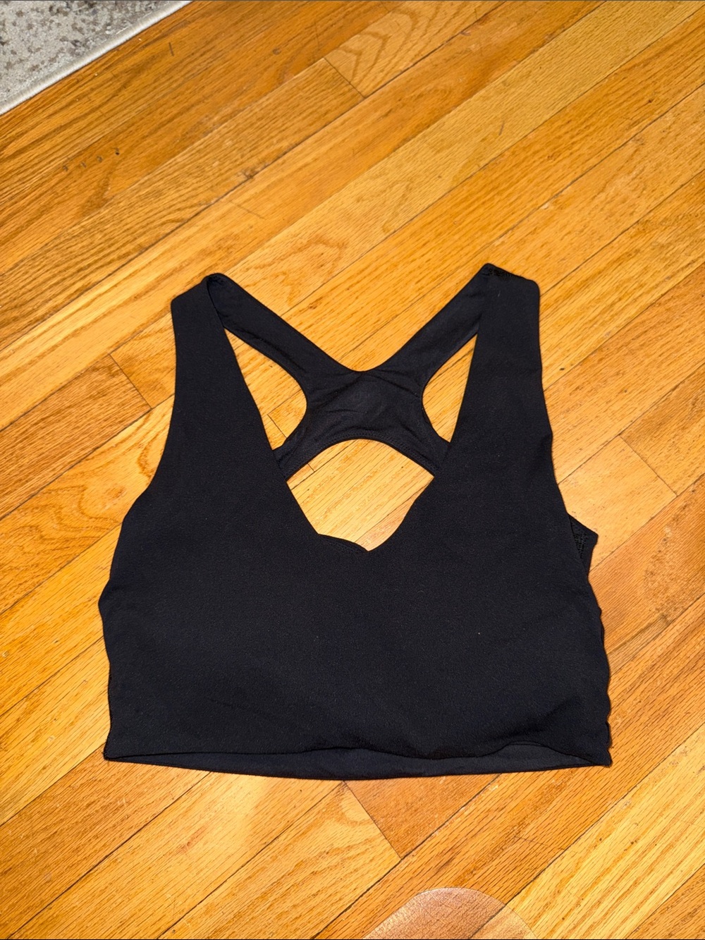lululemon athletica Black Racerback Cutout Sports Bra